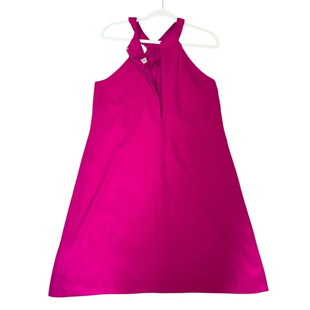 Katherine Kelly Pink Halter Dress Sleeveless Party Cocktail Size 12 - Picture 7 of 10